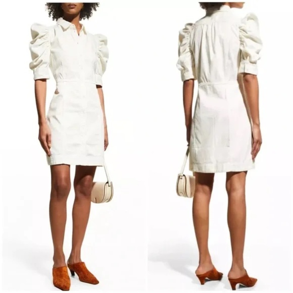 FRAME Denim Gillian Dress in Ecru - Small